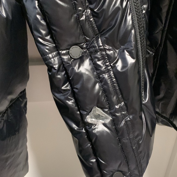 ❄️☃️❄️Pajar Phoebe Chevron Short Black Puffer Size M❄️☃️❄️ - Picture 11 of 11